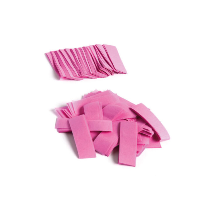 TCM FX - Lassú esésű Konfetti Téglalapok 55x17mm - Rózsaszín - 1 kg